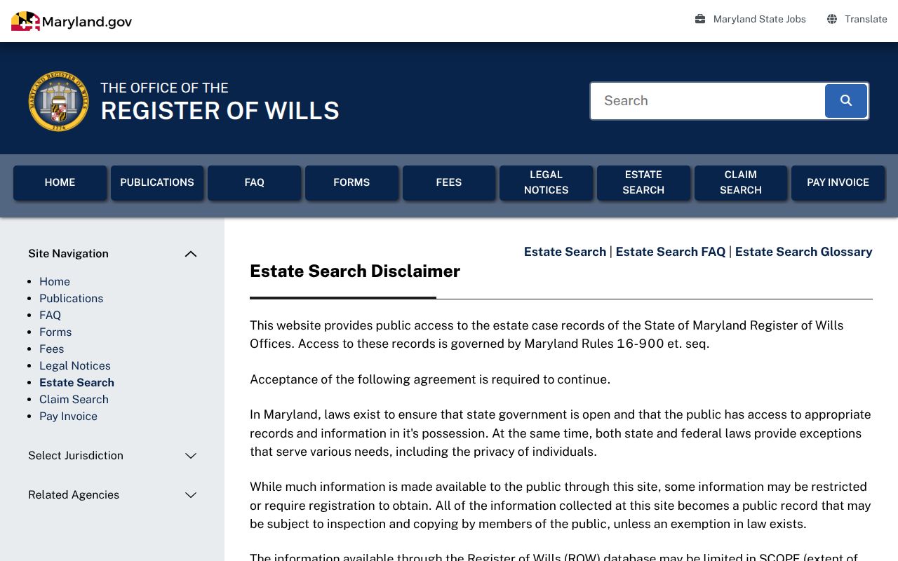 Wheaton people search through Maryland EstateSearch